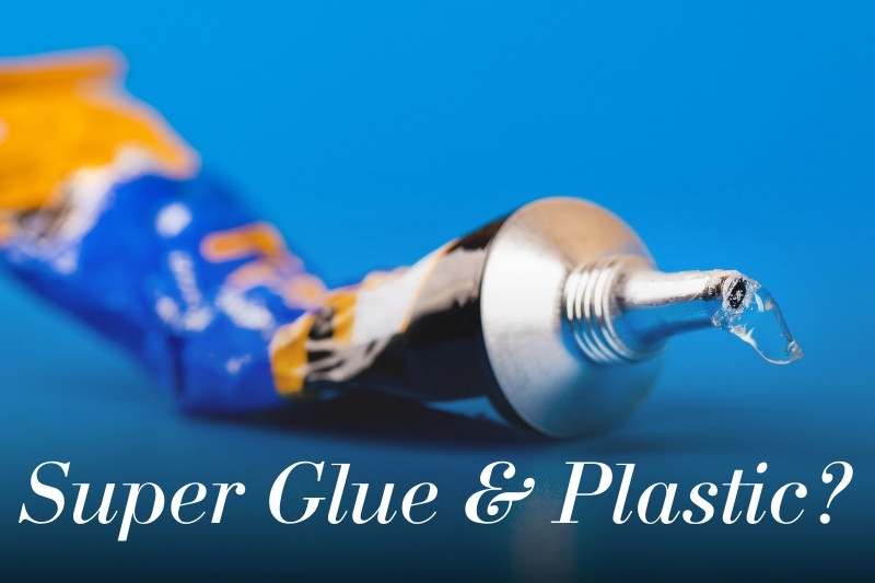 How to get super glue off plastic